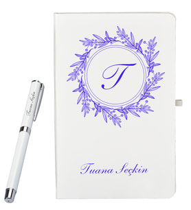 Kişiye Özel Defter Ve Kalem Seti Şık Tasarım