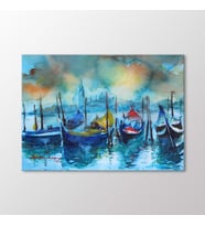 Arty Tablo Suluboya Venedik Tablo (Karışık)