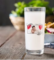 BK Gift Kişiye Özel Renkli Baskılı İsimli Fotoğraflı Rakı Bardağı-32 (Beyaz)