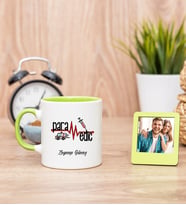 Paramedik Yeşil Kupa Bardak ve Yeşil Mini Fotoğraf Çerçevesi
