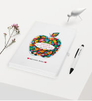 BK Gift Kişiye Özel Dünyanın En İyi Öğretmeni Temalı Beyaz Defter Kalem Hediye Seti - 12