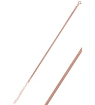 Söğütlü Silver Gümüş 2,5 mm kalınlığında rose italyan yassı modeli bileklik SGTL10097ROSE