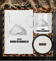 Kişiye Özel Mimar Tasarım Defter Kalem Kupa Ve Bardak Altlığı Hediye Seti 81444
