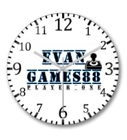 Evan Games 88 Duvar Saati Bombeli Gercek Cam