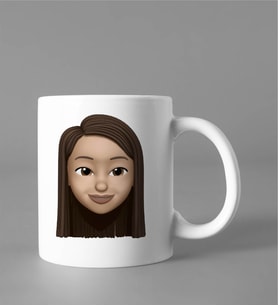 Emoji Kız Stiker Kupası