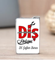 Diş Hekimi Tasarım İsme Özel Çakmak