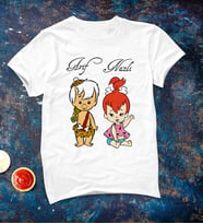 Kişiye Özel Taş Devri BamBam&Yabba Dabba Tişörtü
