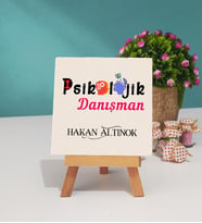 Psikolojik Danışman Dekoratif Taş Baskı