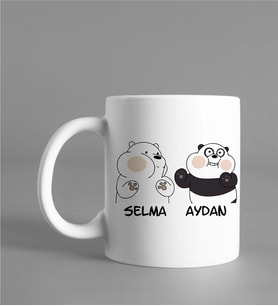 We Bare Bears Kupası Kişiye Özel