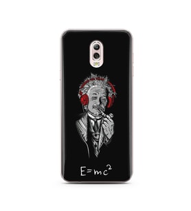 Einstein Tasarım Süper Şeffaf Silikon Telefon Kılıfı Samsung C8 