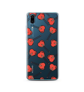 Şeker Tasarımlı Süper Şeffaf Silikon Telefon Kılıfı Huawei P20   