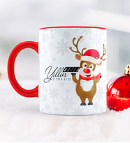 BK Gift Kişiye Özel Yılbaşı Mutlu Yıllar Temalı Kırmızı Kupa Bardak - 11