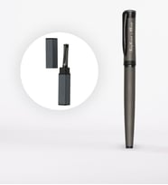BK Gift Kişiye Özel Kutulu Füme Roller Kalem Seti Model 1507