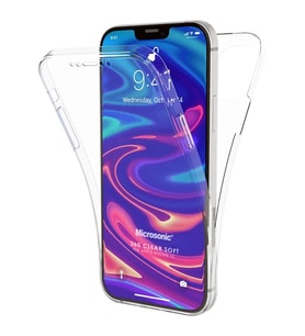 Microsonic Apple iPhone 12 Kılıf 6 Tarafı Tam Full Koruma 360 Clear Soft Şeffaf