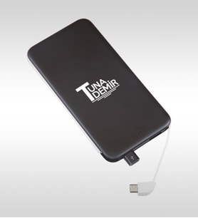BK Gift Kişiye Özel PB-164 Siyah 5000 mAh Lityum Pil Hızlı Şarj Powerbank