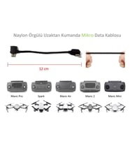 DJI Mavic Pro Uzaktan Kumanda İçin Mikro Data Veri Kablosu Naylon Örgülü 