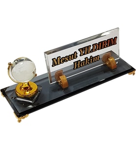 Masalık Buro Ofıs  M536 DUNYA GOLD Masa İsimliği