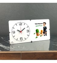Tıbbi Mümessil Ahşap Masa Saati