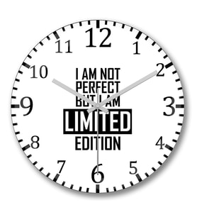 I'm Not Perfect But I'm Limited Edition Duvar Saati Bombeli Gerce