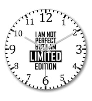 I'm Not Perfect But I'm Limited Edition Duvar Saati Bombeli Gerce