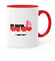 BK Gift Kişiye Özel En Güzel Anne Adayı Kırmızı Kupa Bardak  1