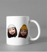 Emoji Kız Arkadaş Stiker Kupası