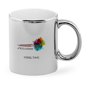 BK Gift Kişiye Özel Mesleki Ressam Krom Kupa Bardak  1