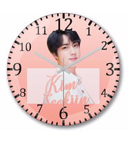 Bts Jin  Duvar Saati Bombeli Gercek Cam