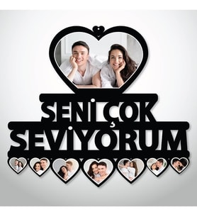 Kişiye Öze 'SENİ SEVİYORUM' Duvar Tablosu