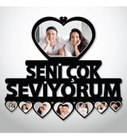 Kişiye Öze 'SENİ SEVİYORUM' Duvar Tablosu