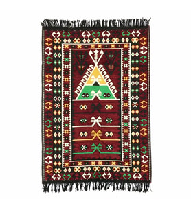 Shark Anadolu Seccade Kilim 7 Bordo