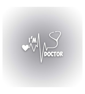 I am Doctor Oto Sticker 2 Adet 15cmx11cm