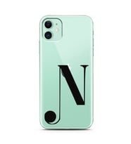 Iphone 11 Harf Tasarımlı Telefon Kılıfı N-Harfi 