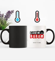 Babalar Gününe Özel Canım Babam Sihirli Kupa Bardak  5