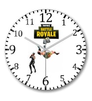 Fortnite 02 Duvar Saati Bombeli Gercek Cam