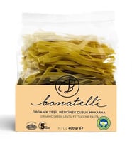 Bonatelli Organik Makarna Yeşil Mercimek Unlu Çubuk Makarna 400 g e