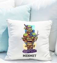 Ninja Kaplumbağalar Yastığı Kişiye Özel