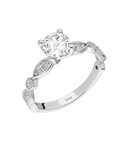 Sirius Toplam 1,20 Karat Pırlanta ve Beyaz Topaz Vintage Tektaş Yüzük 0741R0019