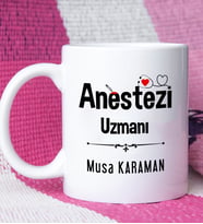 Anestezi Uzmanı Tasarımlı Kişiye Özel Anestezi Uzmanı Kupa Bardak