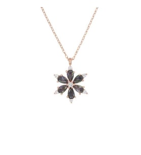 Lotus Çiçeği Gümüş Kolye