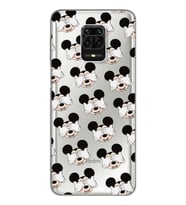 Mickey Tasarımlı Süper Şeffaf Silikon Telefon Kılıfı Xiomai Redmi Note 9 Pro - N