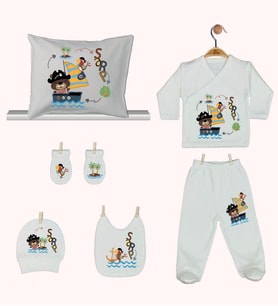 Pia Baby Gl 1938-08 İsme Özel Yastık Zıbın Set