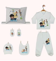 Pia Baby Gl 1938-08 İsme Özel Yastık Zıbın Set