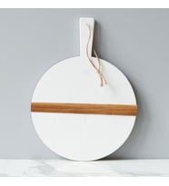 Oval Kesim Ve Sunum Tabağı (Beyaz)