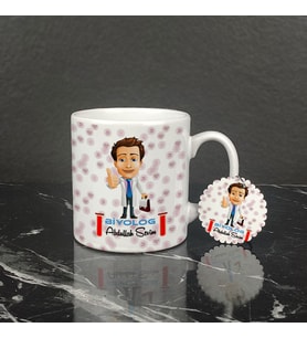 Biyolog Kupa Bardak ve Anahtarlık Set 003