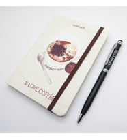 Scrikss Notelook Chocolate Coffee Defter + İsme Özel Kalem  İsme Özel Hediyelik Set