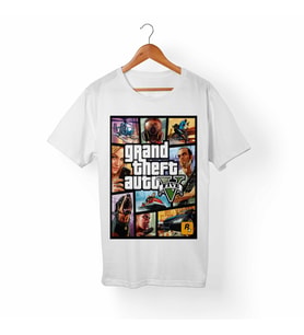 Grand Theft Auto Gta Beyaz Tişört