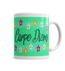 Carpe Diem Kupa Bardak Porselen