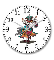 League of Legends Kled1 Duvar Saati Bombeli Gercek Cam