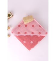 PEMBE PUANTİYELİ 80X80 BEBEK KUNDAK (Standart)